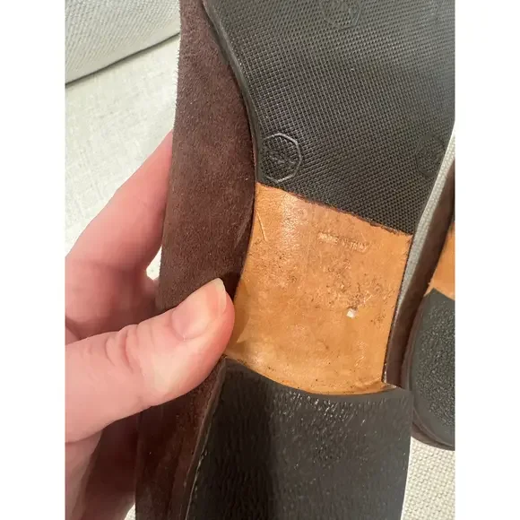 Chanel Brown Suede Flats - Picture 6 of 8